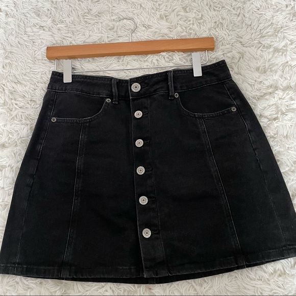 3/$45 American Eagle High rise A-line Denim Mini Skirt - Picture 1 of 8